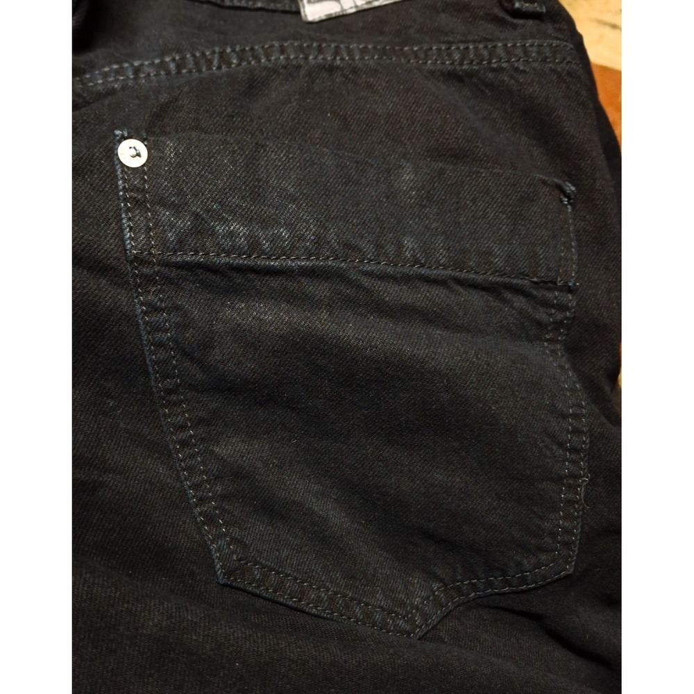 We The Free Barrel Leg Black Denim Jeans Wide Baggy High Waist Pants Woman Sz 32 - Picture 11 of 11